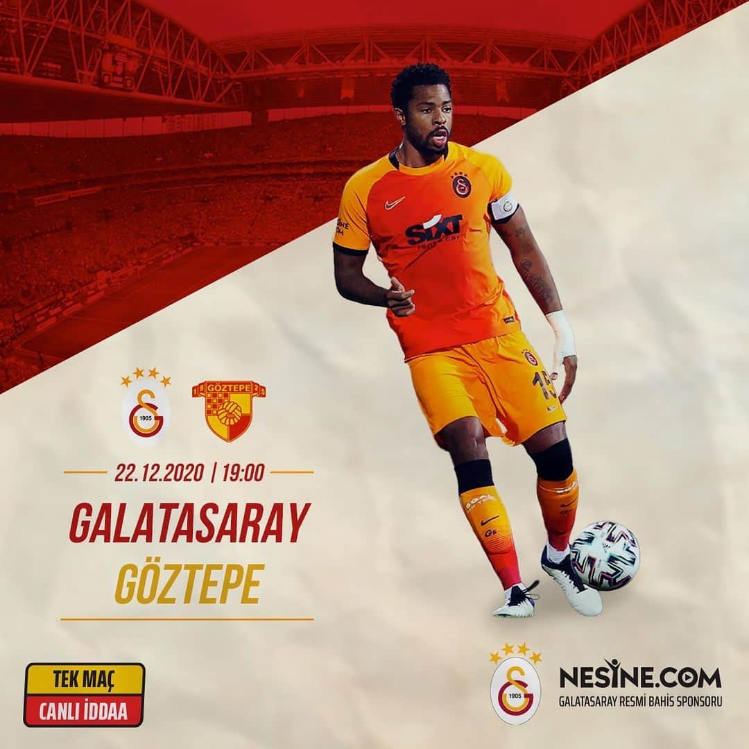 ガラタサライSKさんのインスタグラム写真 - (ガラタサライSKInstagram)「Galatasaray evinde Göztepe'yi konuk ediyor, heyecan CANLI İDDAA ile @nesine_com'da yaşanıyor!  Detaylar story'de  ☝️」12月22日 19時31分 - galatasaray