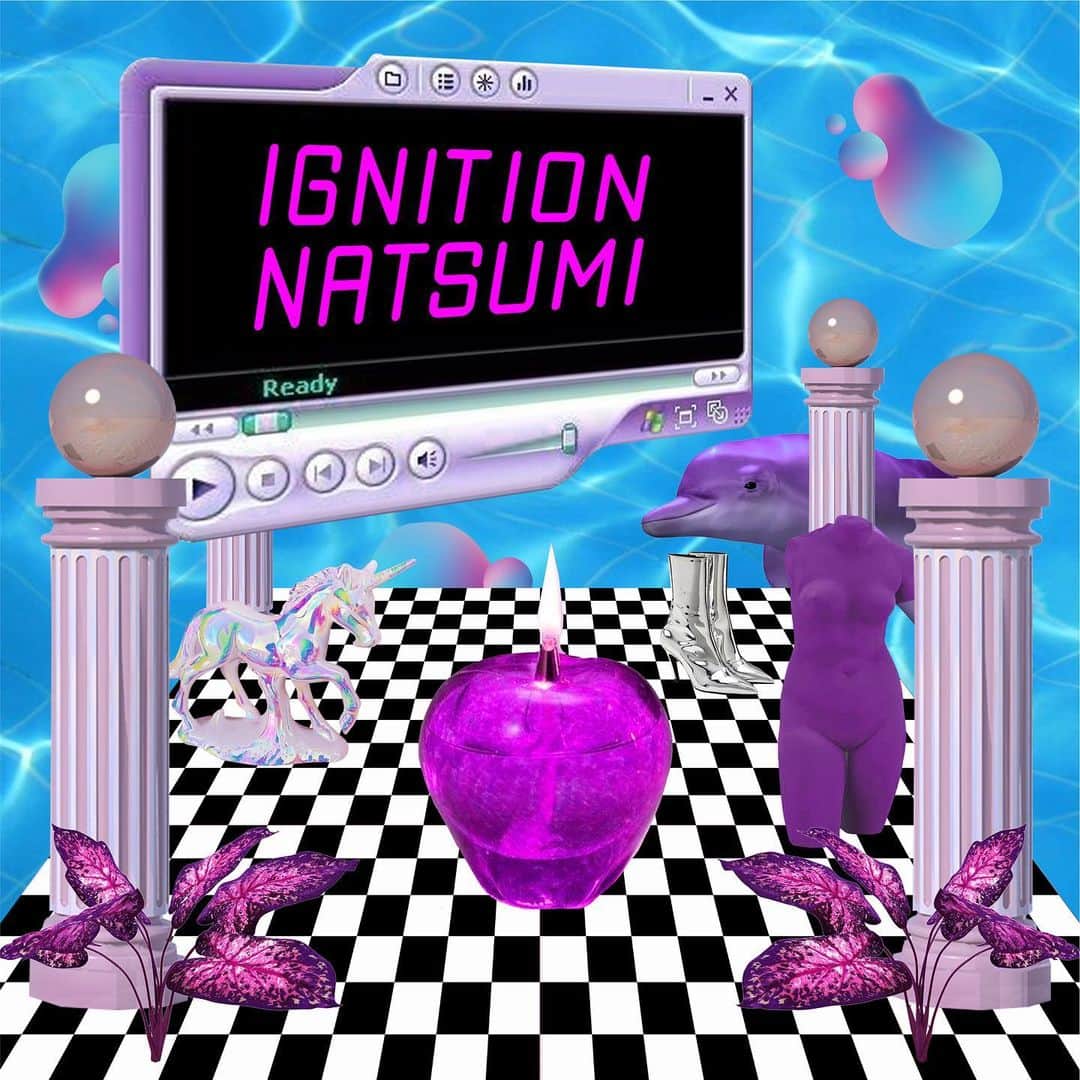 DJ NATSUMIのインスタグラム：「🎊OUT NOW🎊 NATSUMI 1st EP #IGNITION 🦄🔥 . 【Track List】 01 NATSUMI - Purple Horse 02 NATSUMI - Luna 03 NATSUMI - Candy Candy 04 NATSUMI & TAIYO - Pegasus 05 NATSUMI & KDH - Drop The Beat (Natsumi VIP) . Art Design @meg.work Uploaded to my Spotify account. (Link in bio) Please listen & like♡ & follow me🙏 . 遂に1st EPリリースしました㊗️ 溜めてたIDの中から3曲と、EPの為に初出し1曲と、 再リリース1曲の #合計5曲 です✨ たくさん聴いてね🦄Spotifyフォローお願いします！ .」