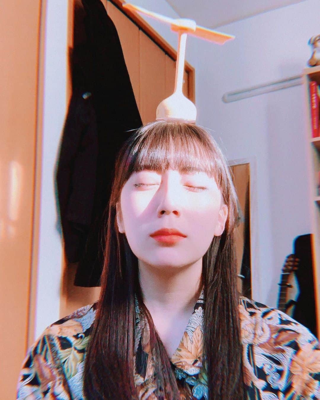 今川宇宙のインスタグラム：「タケコプター」