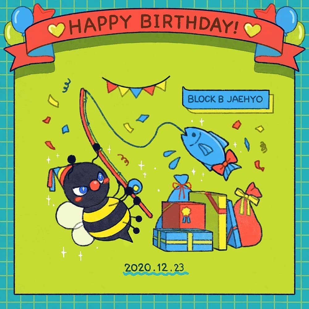Block Bのインスタグラム：「[🎂] HAPPY BIRTHDAY JAEHYO🥳﻿ ﻿ ジェヒョ兄ちゃんお誕生日おめでとうだBee～🎁🎉﻿﻿﻿ ﻿ #블락비 #BLOCKB﻿ #재효  #JAEHYO﻿ #ジェヒョ﻿ #happyjaehyoday」