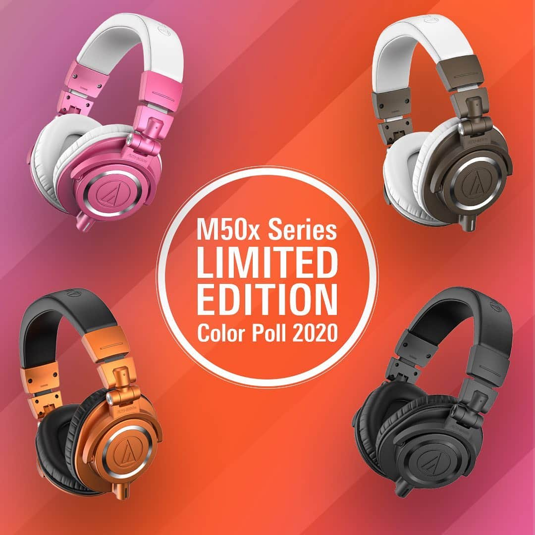 Audio-Technica USAさんのインスタグラム写真 - (Audio-Technica USAInstagram)「You could WIN a pair of wired or wireless M50x headphones by helping select the style of the next limited-edition M50x series. ⁠⠀ ⁠⠀ There's still time to vote for your favorite color via the link in our bio.⁠⠀ ⁠⠀ What will you decide?⁠⠀ ⁠⠀ 🔶🏮Lantern Glow⁠⠀ 💗🍡Harajuku Pop⁠⠀ 🌜🌑Midnight Jam⁠⠀ ☕⚪Dark Roast⁠⠀ ⁠⠀ Voting ends on December 25th.⁠⠀ ⁠⠀ Full terms and conditions can be found in the website link in our bio.⁠⠀ .⁠⠀ .⁠⠀ .⁠⠀ #M50xVote #audiotechnica #M50x #M50xBT #Headphones #M50 #Headphone⁠⠀」12月23日 0時21分 - audiotechnicausa