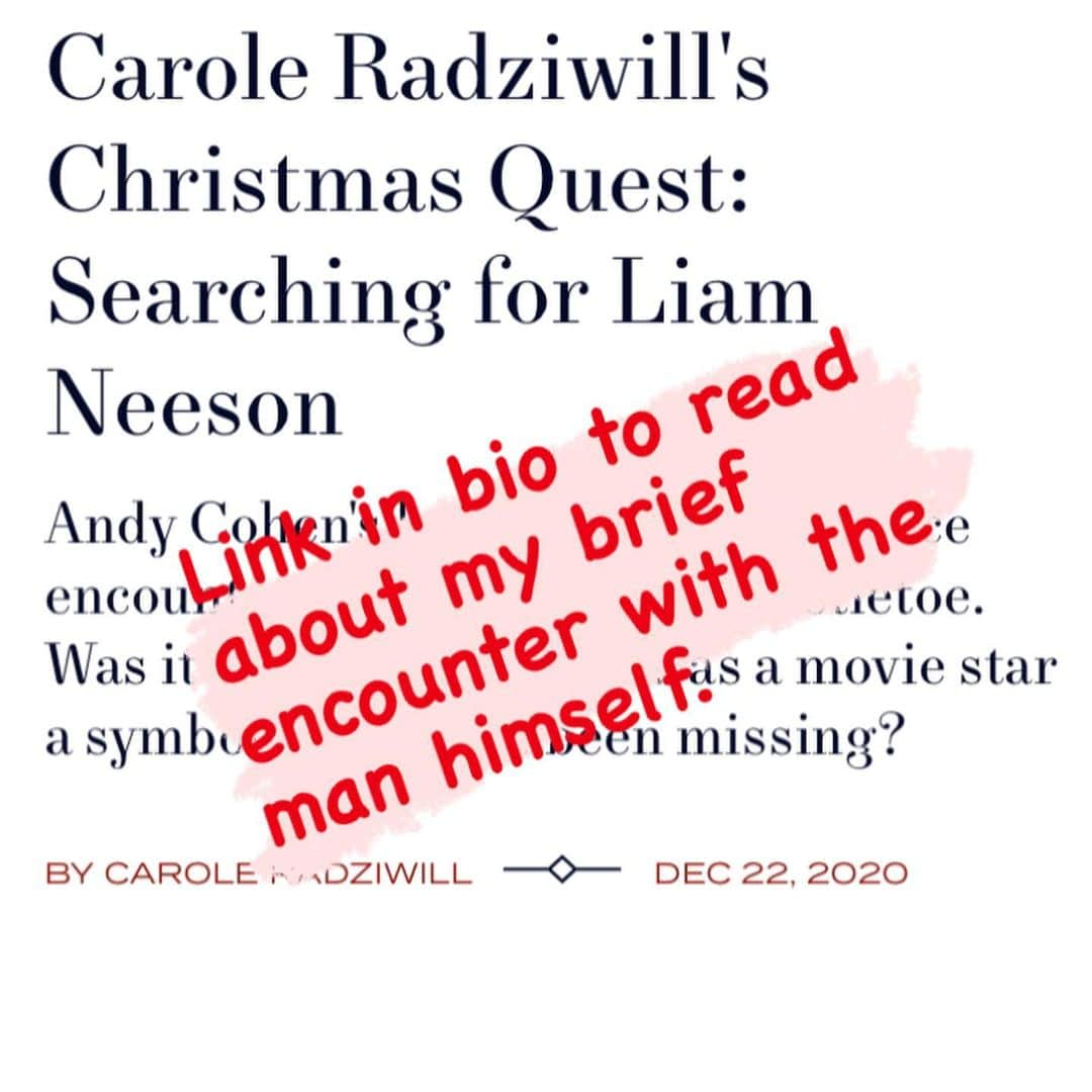 キャロル・ラドジウィルさんのインスタグラム写真 - (キャロル・ラドジウィルInstagram)「One of the things this year provided was time for me to go through all my old writing. There's  a lot. Finished stories, bits and pieces of stories, notes, half-baked ideas and bits of dialogue.  Most written during my time on #rhony and never published.  • This one, Searching for Liam Neeson, was written about  my "Love, Actually" moment with the star, of which I'm fairly certain he will have no memory of. Lol. But when  I read about the "controversial" @voguemagazine Harry Styles cover and President Obama's @theatlantic interview about "manly men" I dusted off my Liam story in context of today's debate over the virtues of masculinity.  • Thanks to Liam who, nearly a decade later, has no idea what his tiny gesture inspired in me.  #bigboxoffice #writinglife #writergirl #creativity #leeradziwill ❤️ LINK TO SHORT STORY IN BIO. 🔗 • Thanks, @townandcountrymag」12月23日 0時43分 - caroleradziwill