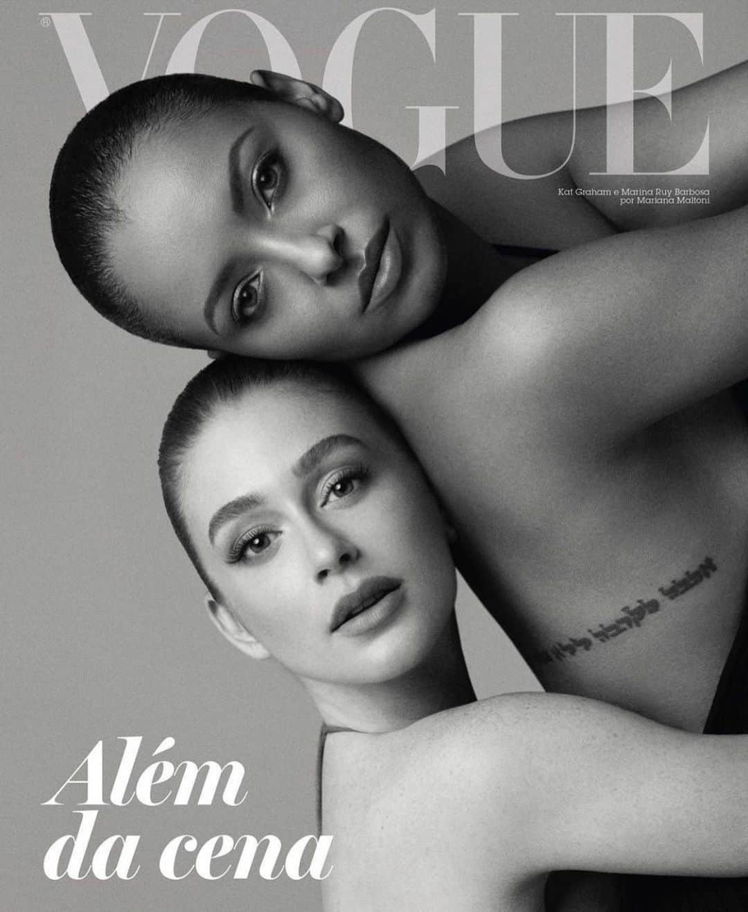 カテリーナ・グレアムのインスタグラム：「Second Vogue cover I had the honor of doing with the remarkable @marinaruybarbosa 💥❣️🥰 #Brazil #GirlPower」