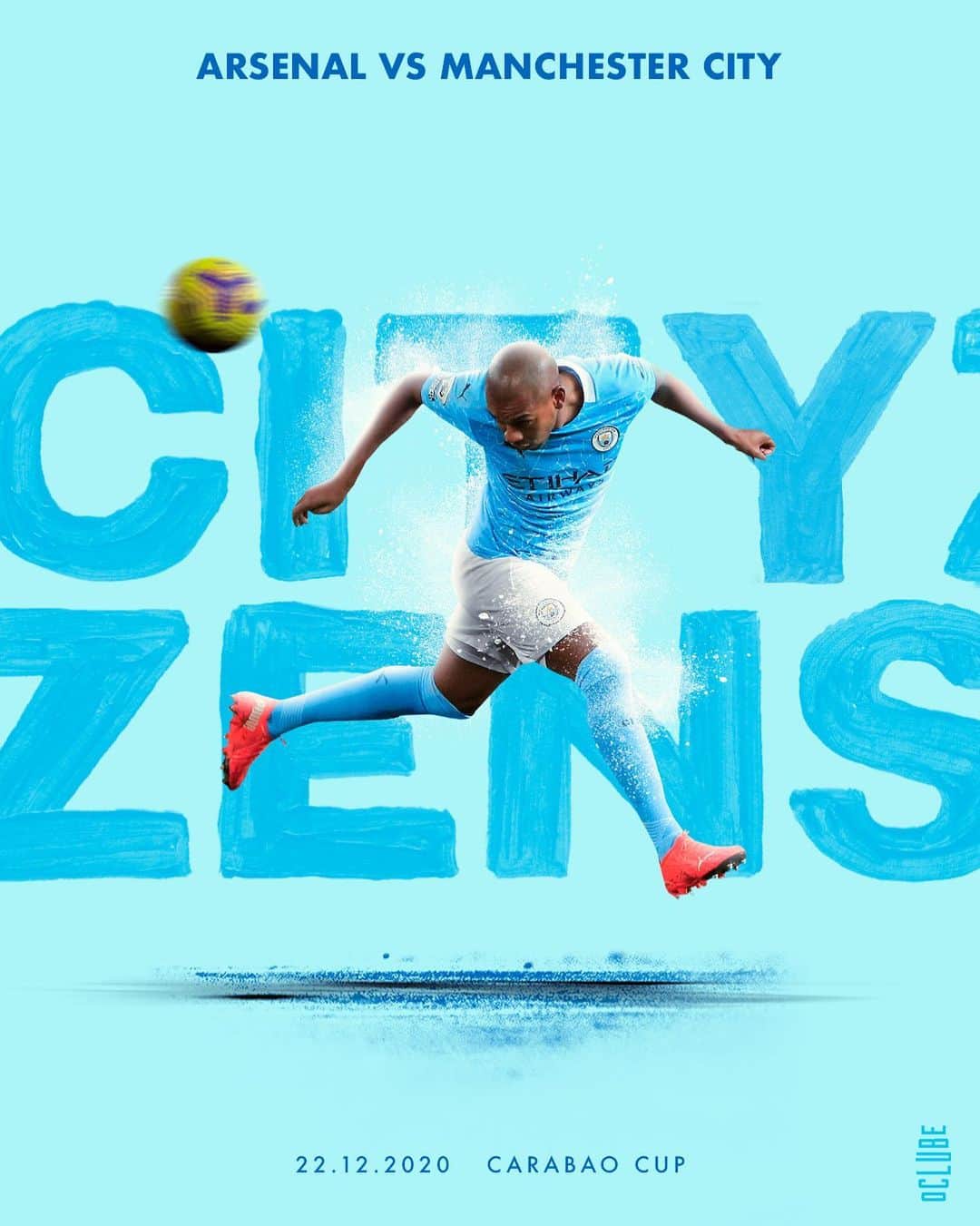 フェルナンジーニョのインスタグラム：「Cmon City! Fight until the end! @mancity @thecarabaocup 💪🏾🙏🏾🙌🏾」