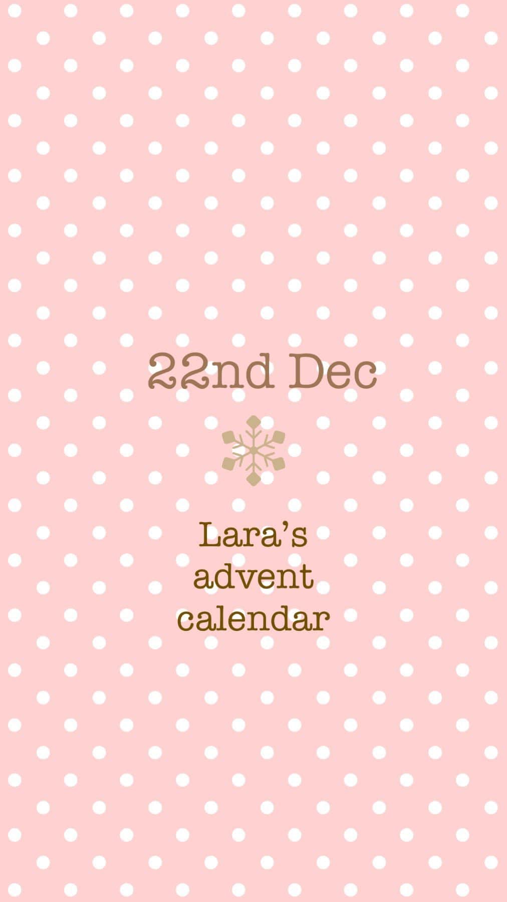 Laraのインスタグラム：「22nd Dec Lara’s advent calendar」