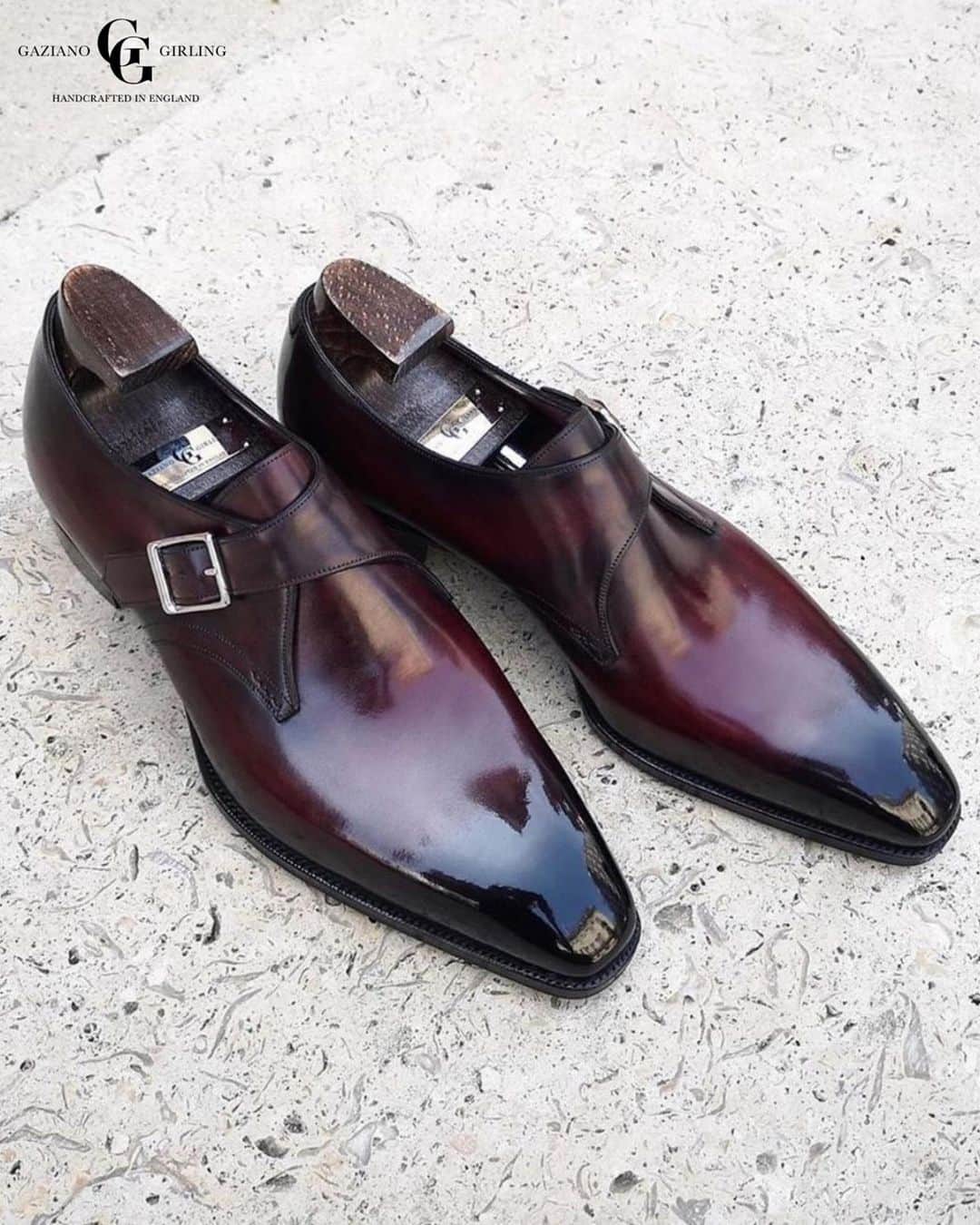 ガジアーノ&ガーリングのインスタグラム：「The Carnegie In Margaux Patina On Deco Square - Single Sole - Good Year Welted. . . . . . . . . . . . #shoes #mensshoes #boots #mensboots #menboots #menshoes #shoegame #highendshoes #whatsonyourfeet #shoestyle #shoegamecrazy #shoegameonpoint #shoegamestrong #dapper #ootd #shoesaddict #shoesforsale #mensfashion #kickstagram #sotd #mensfashionpost #menswear #menwear #menstyle #mensstyle #shoegazing #shoestagram #shoeplug」