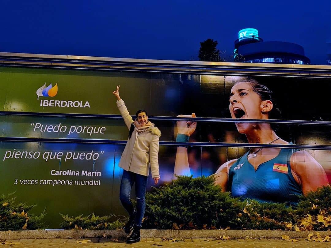 キャロリーナ・マリンのインスタグラム：「ＭＡＤＲＩＤ 😍  @iberdrola」
