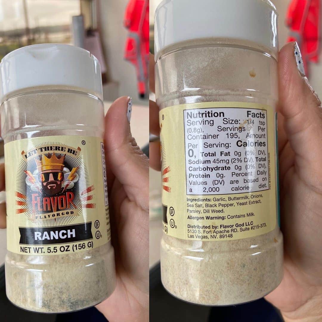 Flavorgod Seasoningsさんのインスタグラム写真 - (Flavorgod SeasoningsInstagram)「$2 Tuesday! ⁠ ON SALE: Ranch Seasoning⁠ Order Today & Get it by Christmas!⁠ -⁠ Click the link in my bio @flavorgod⁠ ✅www.flavorgod.com⁠ -⁠ Customer photo: @winter_ravenn⁠ -⁠ #FlavorGod Ranch is:⁠ ✅ Gluten Free⁠ ✅ Keto Friendly⁠ ✅ Low Sodium⁠ ✅ Zero Sugar⁠ ✅ Low Carb⁠ -⁠ You will enjoy flavors like: Fresh garlic, herbs, pepper, and an aromatic finish of sweet onions that resonate like a freshly made Ranch seasoning.⁠」12月23日 4時01分 - flavorgod