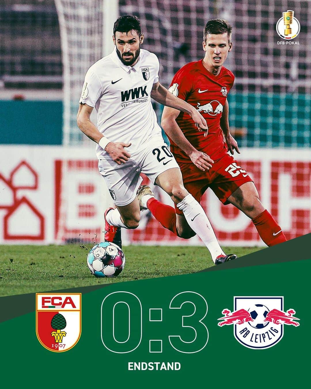 FCアウクスブルクさんのインスタグラム写真 - (FCアウクスブルクInstagram)「90‘ Endstation 2. Runde! ☹️ #FCA #FCARBL #FCA1907 #fcaugsburg #DFBPokal」12月23日 4時21分 - fcaugsburg1907