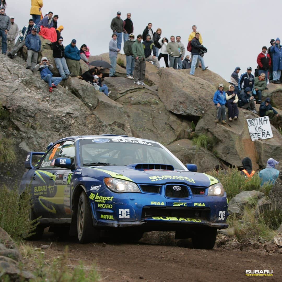 のインスタグラム：「🤔Which driver, what event, what year?  #SubaruRally #Subaru #Rally #Rallye #wewerethere」