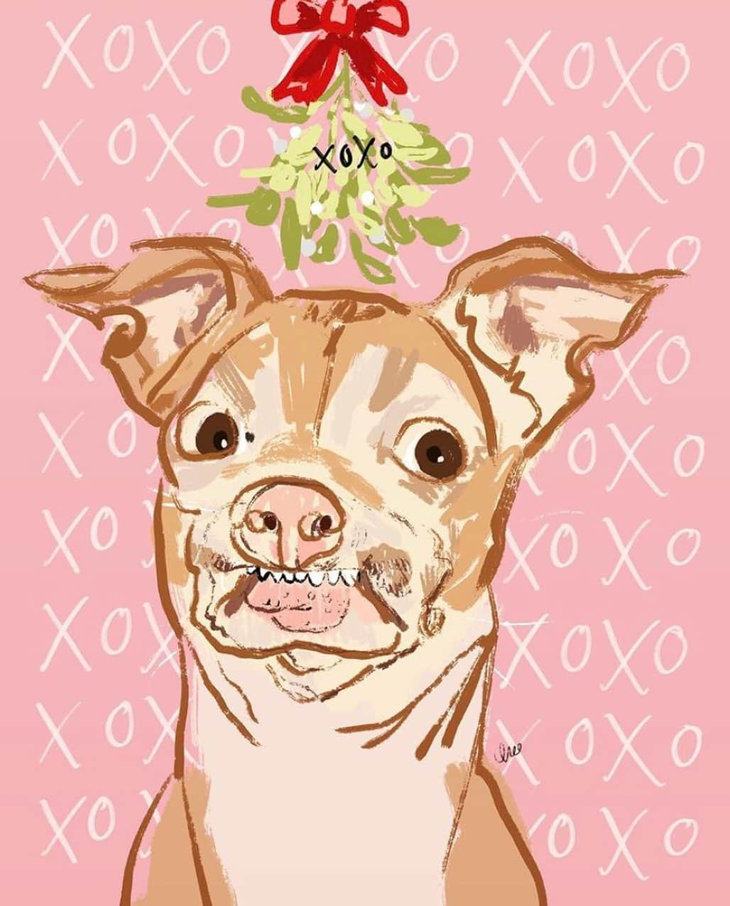 Tuna {breed:chiweenie} さんのインスタグラム写真 - (Tuna {breed:chiweenie} Instagram)「Who here wishes you were smooching this #toodlebrain under the mistletoe. 🙋‍♀️ Beyond adorable #tunainterpretations by @iamcreedance. #tunartuesdays #merrykissmas 😘」12月23日 8時25分 - tunameltsmyheart