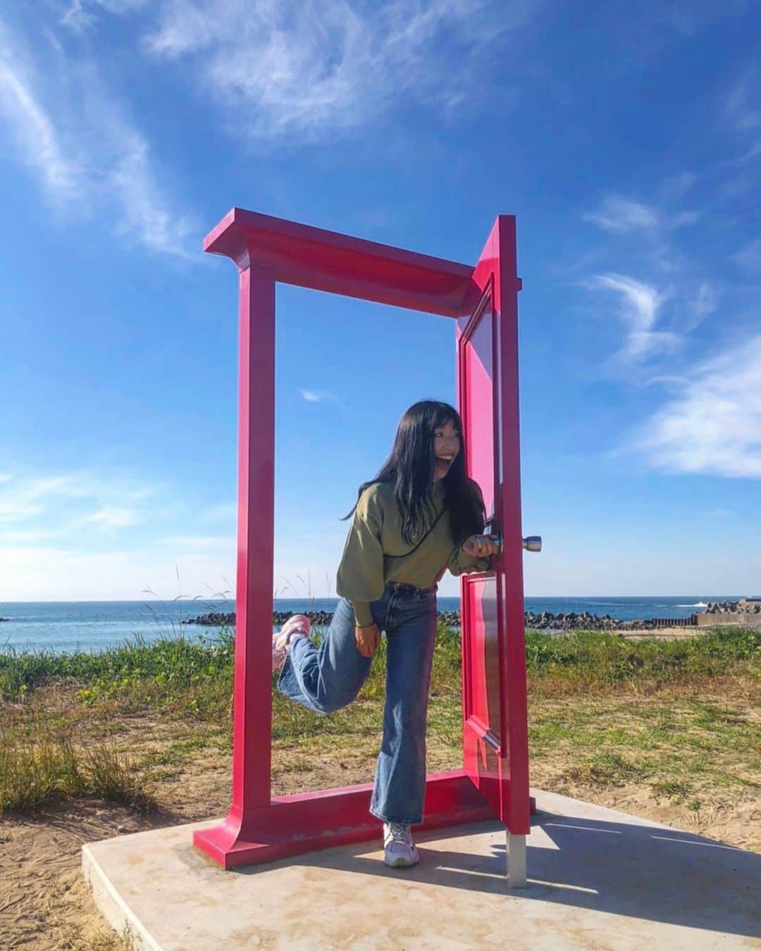 北山まいかのインスタグラム：「どこでもドア  #福岡　#糸島」