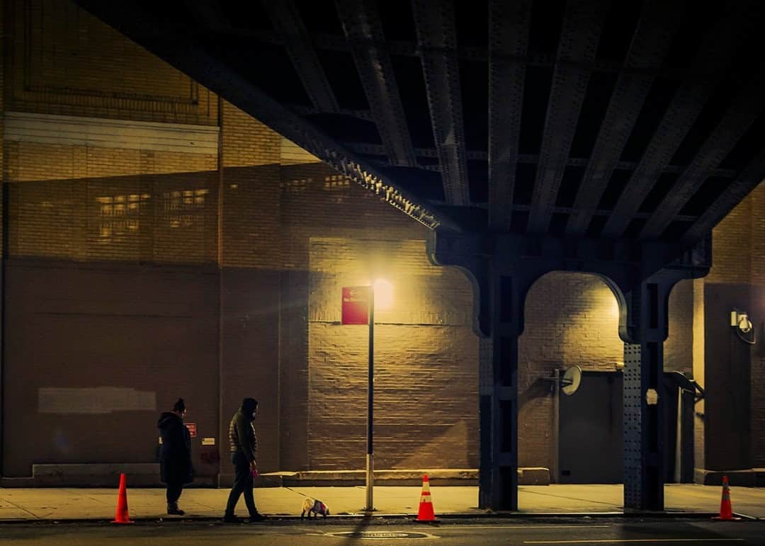 National Geographic Travelさんのインスタグラム写真 - (National Geographic TravelInstagram)「Photo by @dina_litovsky / A couple walks their dog in the Meatpacking District, New York City. I spend my nights walking around Manhattan, documenting the city's street life after sunset. For more images, follow me @dina_litovsky.」12月23日 20時38分 - natgeotravel