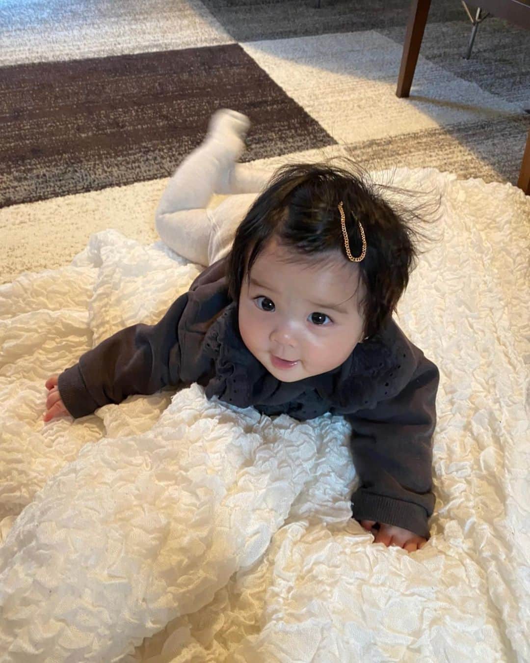 北澤 宏美さんのインスタグラム写真 - (北澤 宏美Instagram)「⭐️✨🌟 肌荒れがすっかり治ってピカピカになりました⭐️ 赤ちゃん肌取り戻したよ  #Baby #babygirl #女の子ベビー#5ヶ月ベビー#赤ちゃん肌」12月23日 20時48分 - romihy58