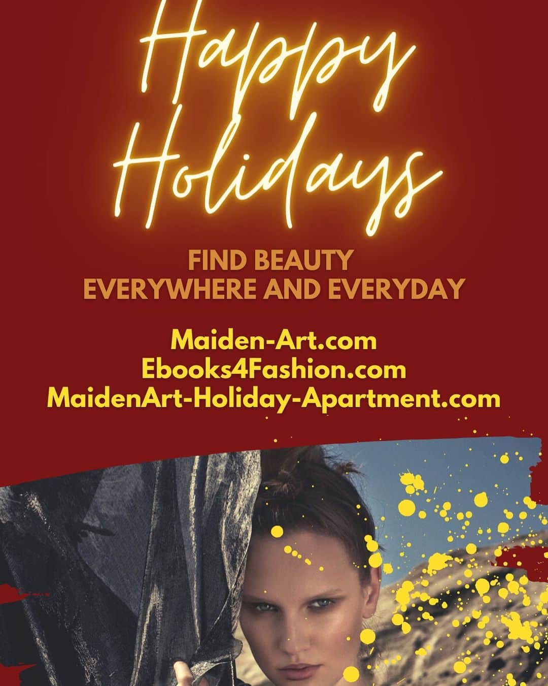 メイデンアートのインスタグラム：「Happy Holidays ♥️ . Find Beauty Everywhere and EveryDay! .  #italianjewelry #fashiontrends #maidenart #jewelry #jewelrydesigner #jewelrygram #jewelryforsale #jewelrylover #fashion #fashionblogger #fashionart #fashionista #fashionbloggers #fashionblog #shoplocal #shophandmade #artisan #handcrafted #handcraftedjewelry #madeintaly #milano #milanfashion」