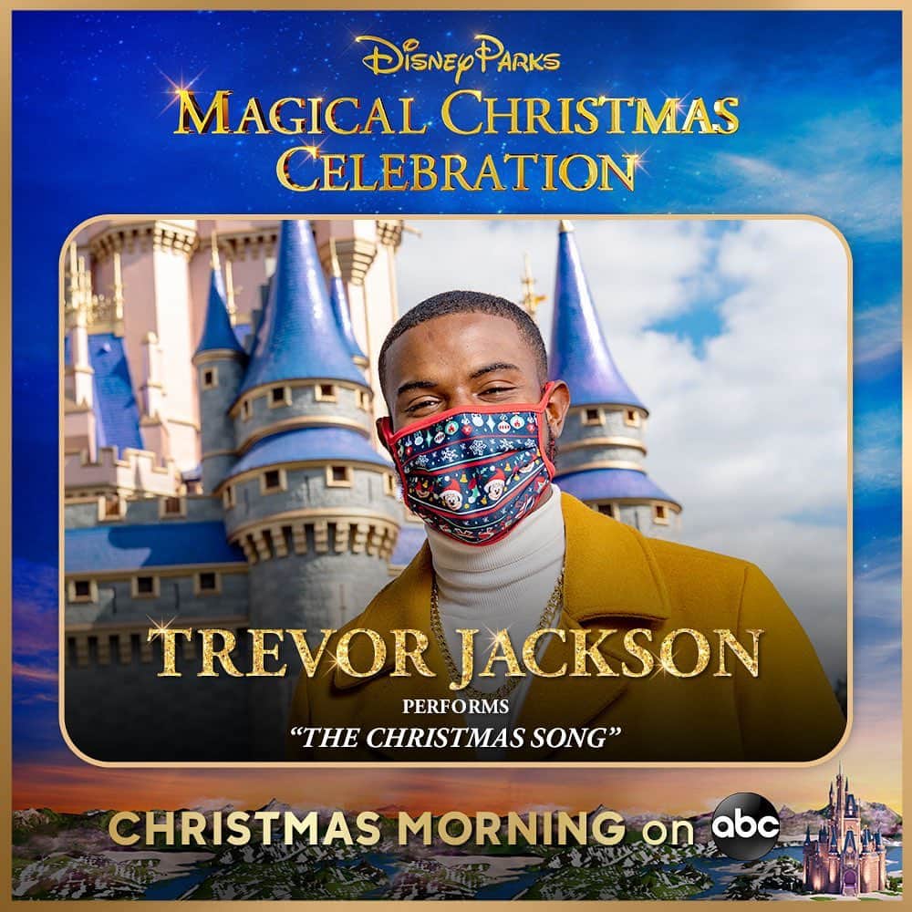 トレバー・ジャクソンさんのインスタグラム写真 - (トレバー・ジャクソンInstagram)「Don’t miss my performance of “The Christmas Song” this Friday morning on the Disney Parks Christmas Celebration  at 10e|9c|p on @ABCNetwork! #DisneyChristmasCelebration @waltdisneyworld」12月23日 12時46分 - trevorjackson5
