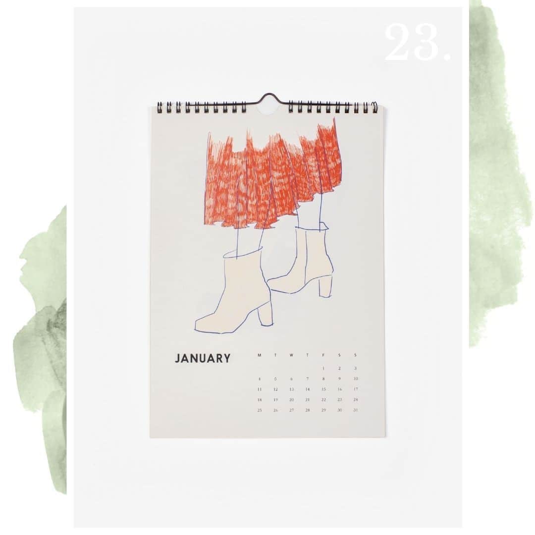 テーリポルキのインスタグラム：「ADVENT CALENDAR #23 🕯 The giveaway has ended, thank you for participating! Giveaway: Win the wall calendar💫⠀⠀⠀⠀⠀⠀⠀⠀⠀  The Year of shoes wall calendar is full of colorful pictures that will delight you every day. The calendar is created together with Hanna Anonen.⠀⠀⠀⠀⠀⠀⠀⠀⠀ ⠀⠀⠀⠀⠀⠀⠀⠀⠀ How to participate:⠀⠀⠀⠀⠀⠀⠀⠀⠀ 1. Follow us @terhipolkkishoes⠀⠀⠀⠀⠀⠀⠀⠀⠀ 2. Comment the photo and tell us your wishes for the upcoming year⠀⠀⠀⠀⠀⠀⠀⠀⠀ ⠀⠀⠀⠀⠀⠀⠀⠀⠀ You have time to participate until Sunday 27.12. We will choose a winner at random on Tuesday 29.12. and contact the winner via DM. This giveaway is in no way associated with Instagram. Good luck!⠀⠀⠀⠀⠀⠀⠀⠀⠀ ⠀⠀⠀⠀⠀⠀⠀⠀⠀ #TERHIPÖLKKI #terhipölkkistore #finnishdesign #sustainable #footwear #christmas #calendar #christmascalendar」