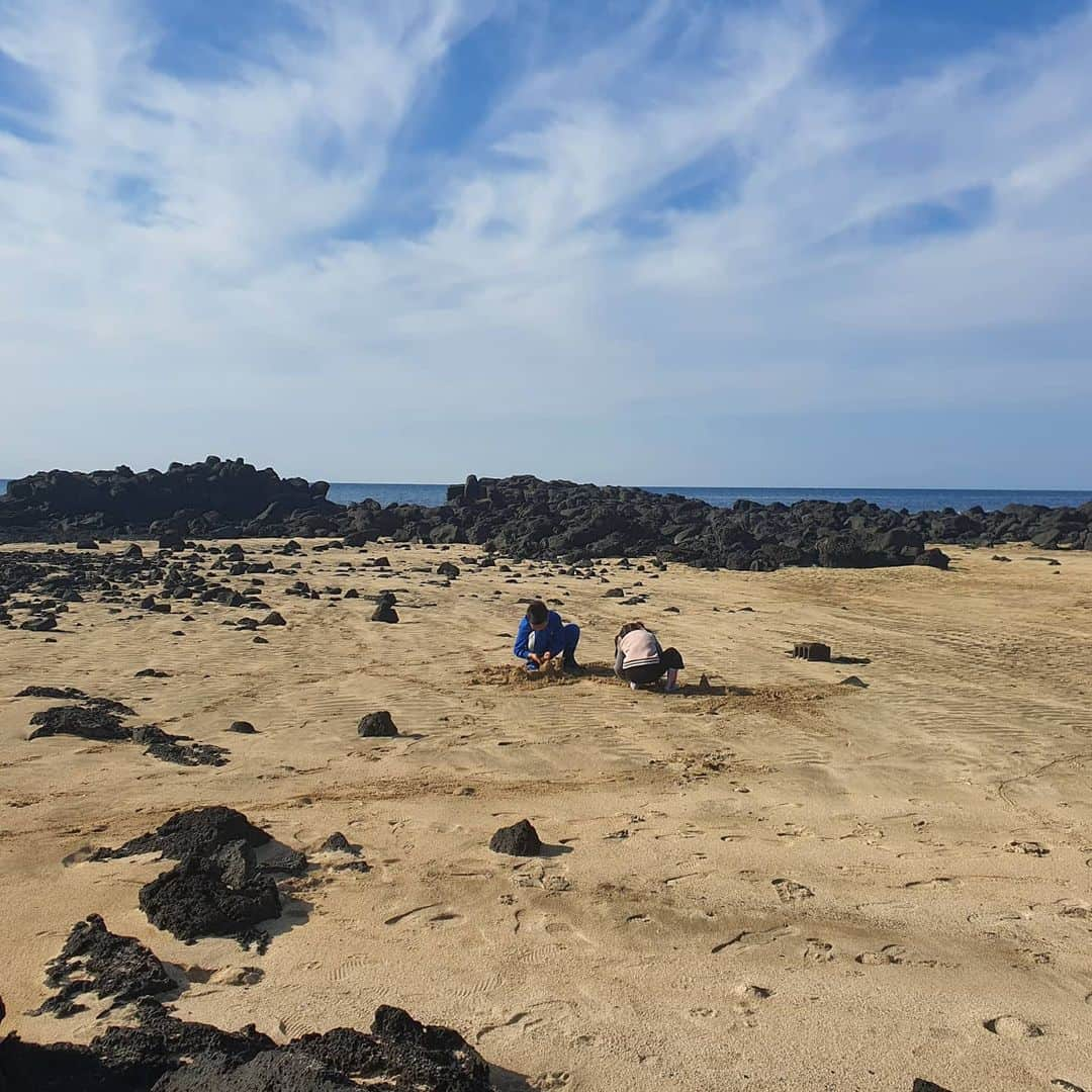 チョン・ダへさんのインスタグラム写真 - (チョン・ダへInstagram)「오늘 제주도는 말 그대로 봄날.  확실히 남쪽이라 따뜻하구나~  아직도 파리가 날아다니는 어메이징 제주.  내일 모레가 크리스마스 맞나요?ㅎ  #딸래in제주 #제주도민 #제주일상 #따뜻해 #봄날 #어메이징제주  #오늘도낚시는꽝 #아무도없는 #아지트」12月23日 14時46分 - ddallae