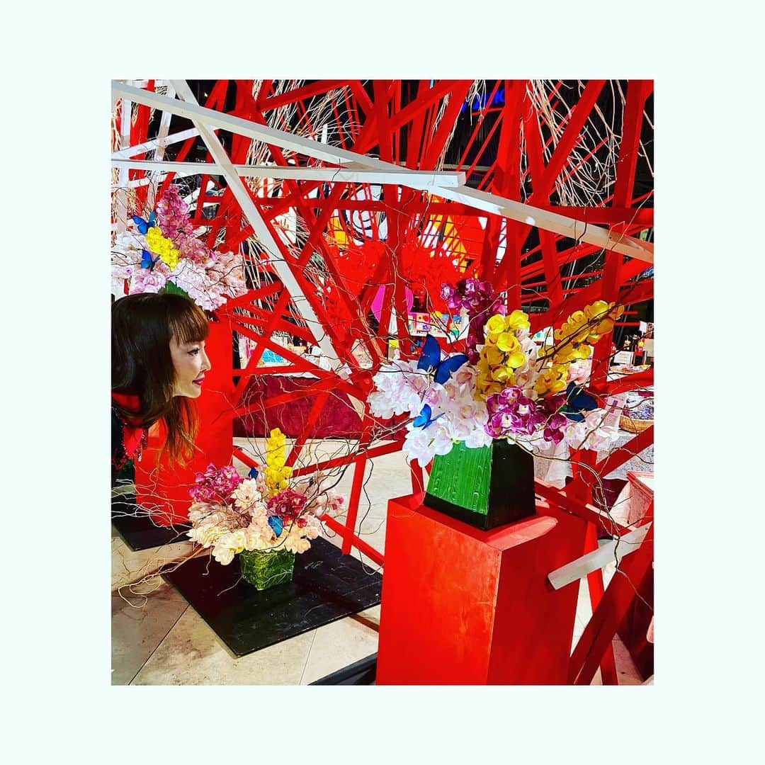 神田うのさんのインスタグラム写真 - (神田うのInstagram)「華道家カーリー先生💕の毎年恒例お花の展覧会に娘と伺って参りました☺️ 初めて見るカーリー先生💕のお作品に娘は『わぁ❤️綺麗〜😍』『わぁ〜凄〜い❤️』とお写真撮りまくりでした🤣（笑） カーリー先生💕のいつもながらの素晴らしい世界観に心が高揚しエネルギーを頂きました😍 ありがとうございました☺️  #仮屋崎省吾 先生#華道家#カーリー 先生#素晴らしいお花#素晴らしい#お花の世界#神田うの#unokanda」12月23日 16時11分 - unokandaofficial