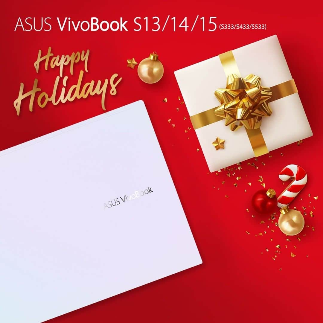 ASUSさんのインスタグラム写真 - (ASUSInstagram)「Are you ready to decorate the tree? What’ll you need? How about lights, ornaments, presents…and #VivoBook S!!  Happy Holidays! 🎄🎁🎁🎁」12月23日 18時00分 - asus