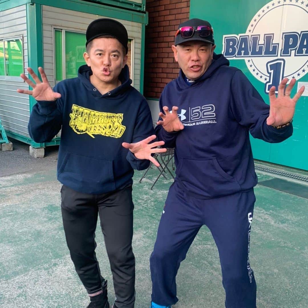 小田幸平のインスタグラム：「ハンバーグ師匠#井戸田潤さん#読売ジャイアンツ#中日ドラゴンズ#トクサンtv#ハンバーグ師匠」
