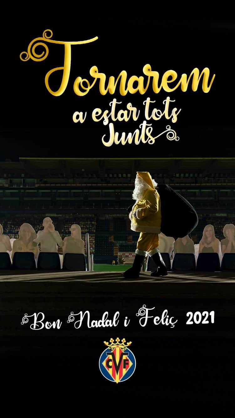 ビジャレアルCFのインスタグラム：「Groguets, feliz Navidad y próspero Año Nuevo de parte de toda la familia del Villarreal CF 🎄🎅. . ¡Play para nuestro tradicional spot navideño! . Yellows, Merry Christmas and Happy New Year from the Villarreal CF family🎄🎅. . Play our traditional Christmas video! . #Villarreal #futbol #football #soccer #laliga #feliznavidad #navidad #navidad2020」