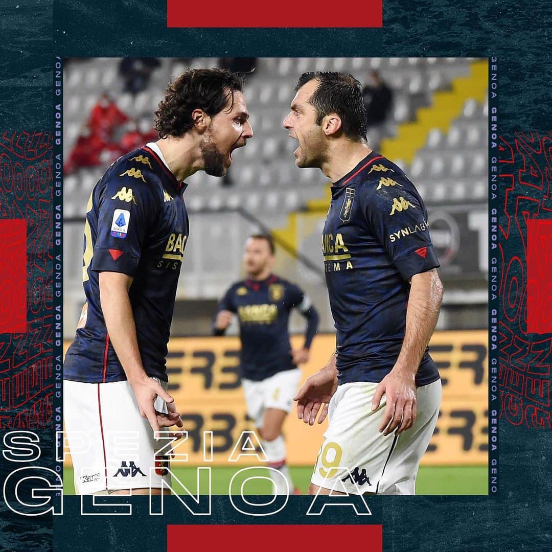 ジェノアCFCさんのインスタグラム写真 - (ジェノアCFCInstagram)「🔴🔵 VITTORIA! Una gara “da Genoa” e il Grifone porta a casa tre punti!  ⚽️ #SpeziaGenoa」12月24日 6時45分 - genoacfc