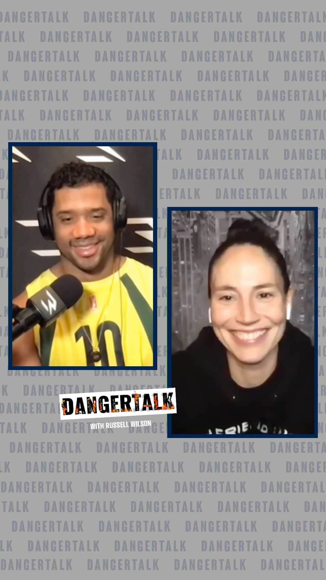 ラッセル・ウィルソンのインスタグラム：「We talk winning, WNBA, women in sports, legacy, and engagement to @MRapinoe!!! Hit the link in my bio to watch/listen.」