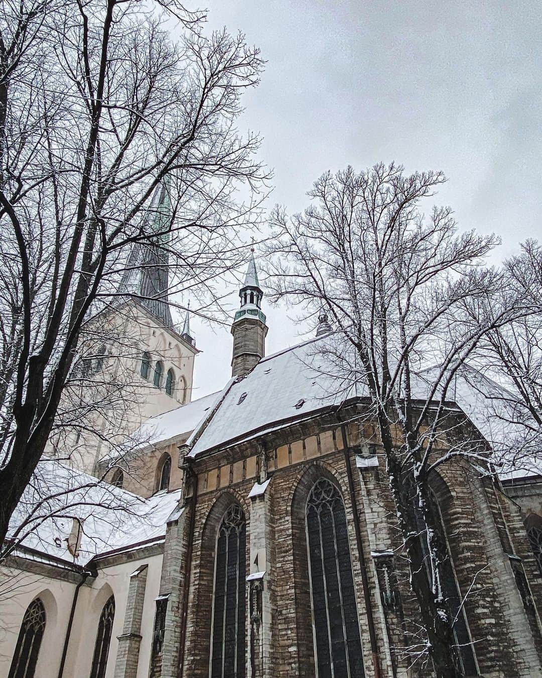 MARIEさんのインスタグラム写真 - (MARIEInstagram)「エストニア最終日は雪模様❄️﻿ ﻿ 行ってらっしゃいって﻿ 言ってくれてるみたいだな⛄️﻿ ﻿ 最後に素晴らしい景色が見れて胸がいっぱい🧡」12月23日 23時11分 - marie.328