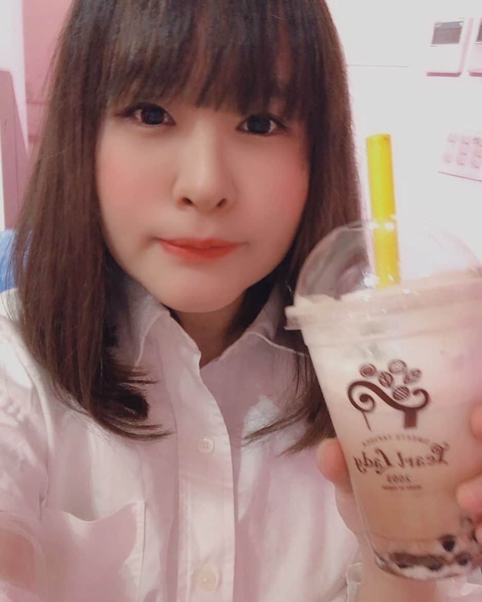 ヒラノノゾミのインスタグラム：「たぴ🧋　やっぱりパールレディは安定して美味しいよね。」