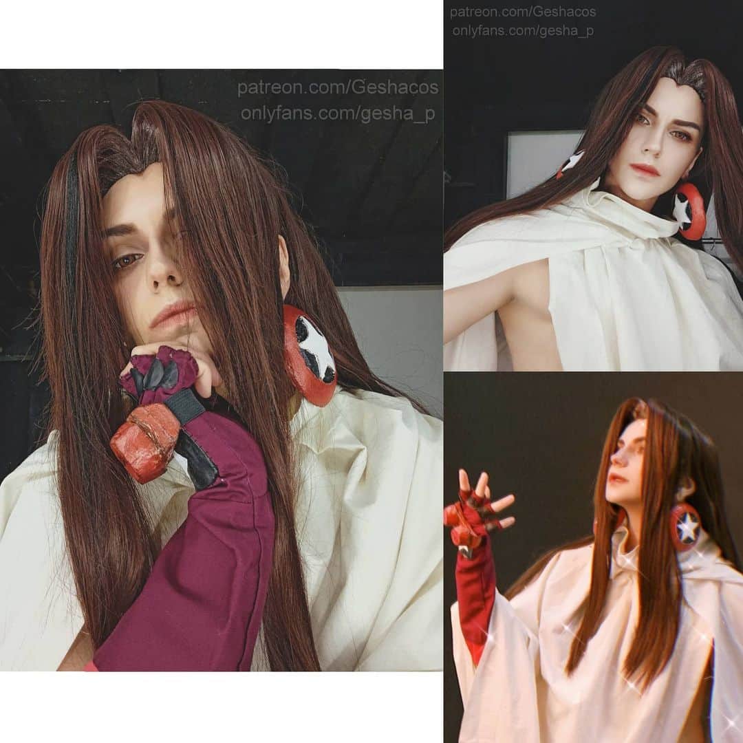 Gesha Petrovichのインスタグラム：「Explain last year with Shaman's battle 🤣 #ShamanKing / #シャーマンキング  Hurray get your reward on P🅰️tre🅾️n 😏link in bio❤️❤️❤️❤️  Hao Asakura / 麻倉ハオ   Help on photoshoot to my dear @cain_reliant ❤️ Did you watch Shaman king?  cause im only start 🤣🤣🤣🤣🤣  #cosplay #malemodel #makeupartist #fyp」