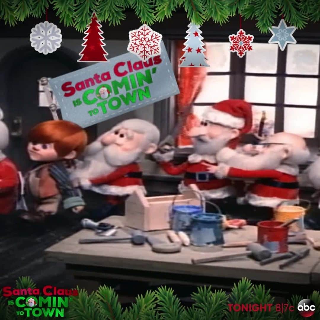 アメリカン・ブロードキャスティング・カンパニーのインスタグラム：「We hope you're ready for the holidays because #SantaClausIsComingToTown tonight at 8|7c on ABC!」