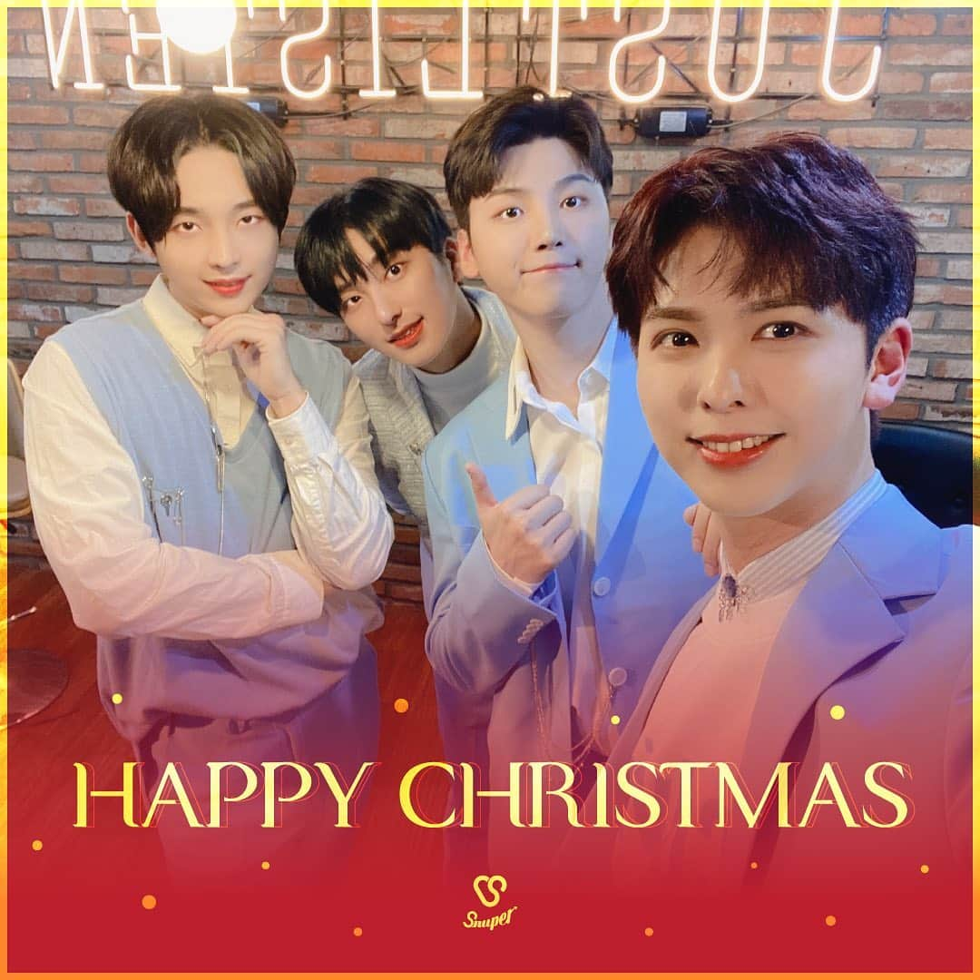 KISS Entertainmentのインスタグラム：「［#SNUPER］   HAPPY CHRISTMAS 🎂🌟✨  #christmas #クリスマス  #SNUPER #스누퍼 #SWING #kissent」