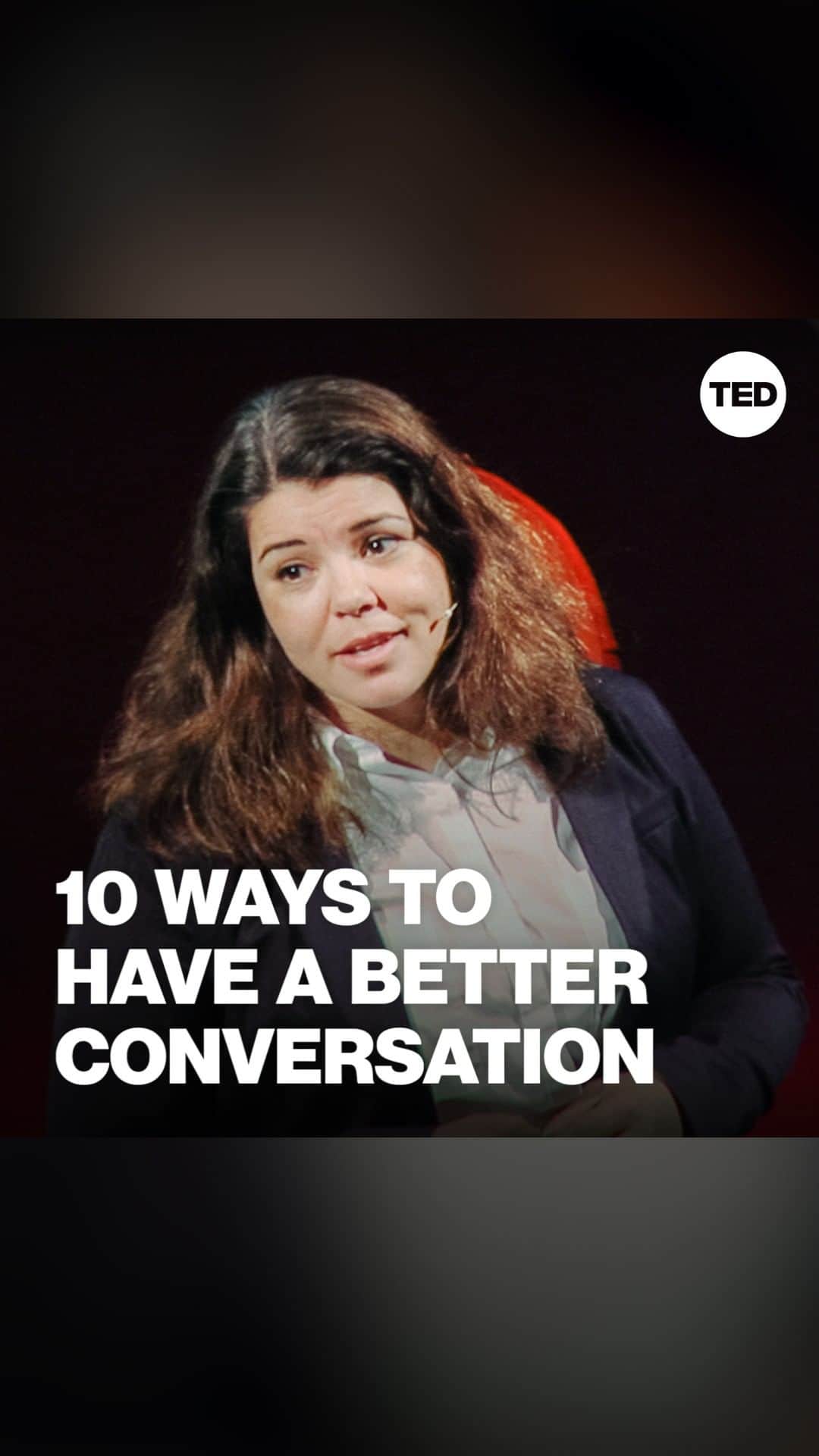 TED Talksのインスタグラム：「Want to have better conversations? Here’s where to start! According to  @CelesteHeadlee, the most important thing she's learned from talking to people as a radio host is: Keep it honest, keep it brief, be clear and listen up. "I keep my mouth shut as often as I possibly can, I keep my mind open, and I'm always prepared to be amazed," she says. "And I'm never disappointed." For more tips on how to be a better conversationalist, watch her full talk here: http://t.ted.com/rWPjJ2R」