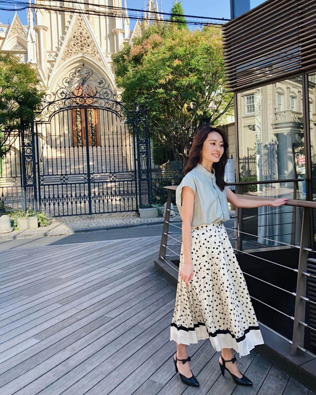 小祝麻里亜のインスタグラム：「12月だけど初夏みたいな☀️オフショット☺️💗」