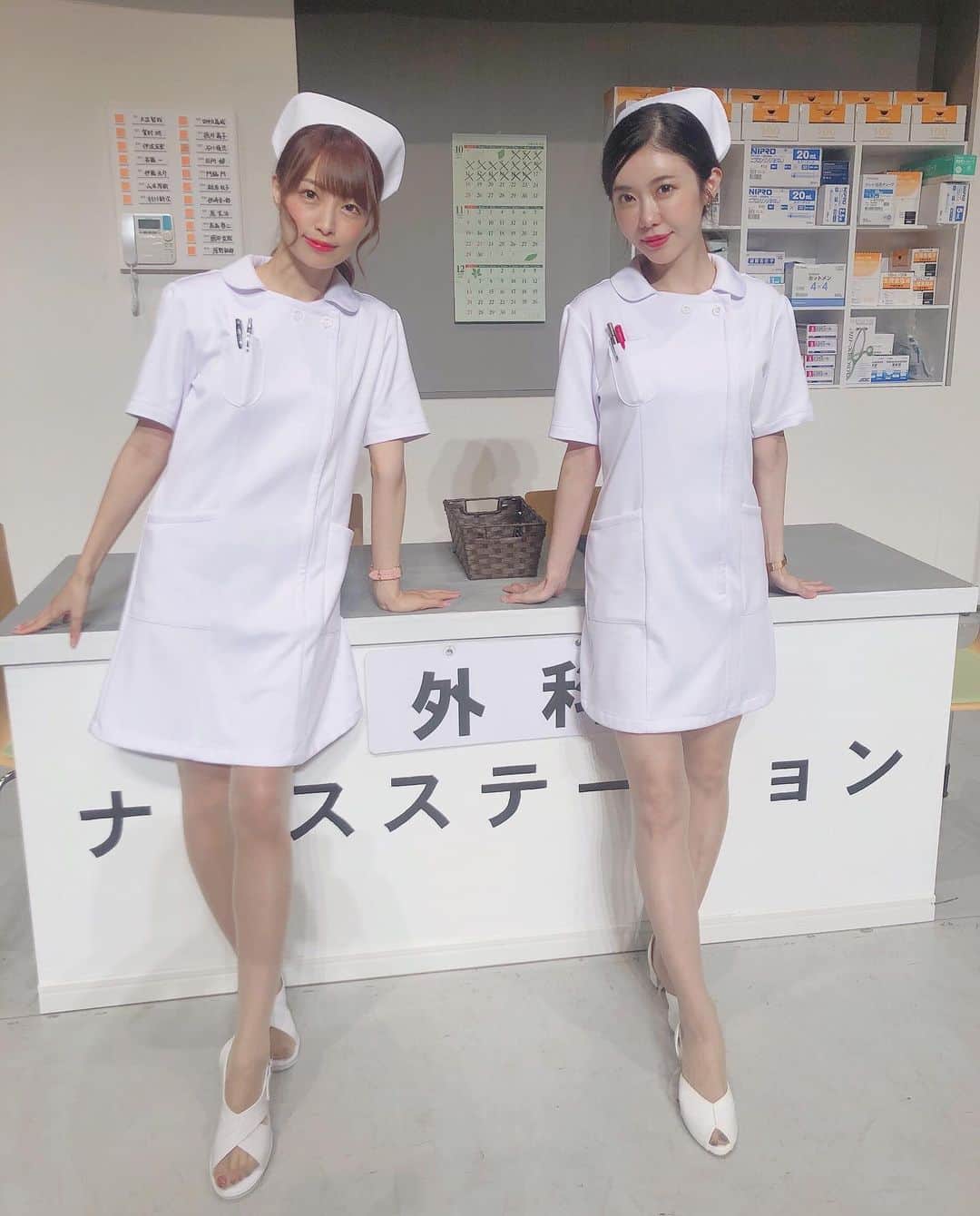 のインスタグラム：「入院してみる？  #ナース #舞台 #検温しましょ」