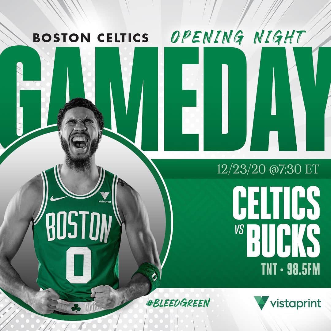 ボストン・セルティックスさんのインスタグラム写真 - (ボストン・セルティックスInstagram)「OPENING NIGHT ☘️ 🙌 #Celtics vs @bucks tonight at 7:30 p.m. on @nbaontnt and @985thesportshub #BleedGreen #BOSvsMIL #LetsGoCeltics」12月24日 0時13分 - celtics