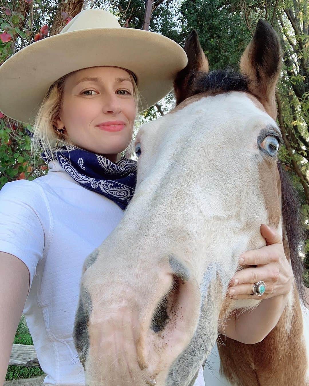 ベス・ベアーズのインスタグラム：「Twinsies. #rescuehorse」
