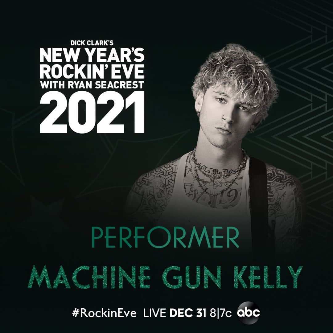 アメリカン・ブロードキャスティング・カンパニーのインスタグラム：「Wow! @machinegunkelly will be performing LIVE from Times Square on New Year’s Eve! Don’t miss @RockinEve at 8|7c on ABC. #RockinEve」