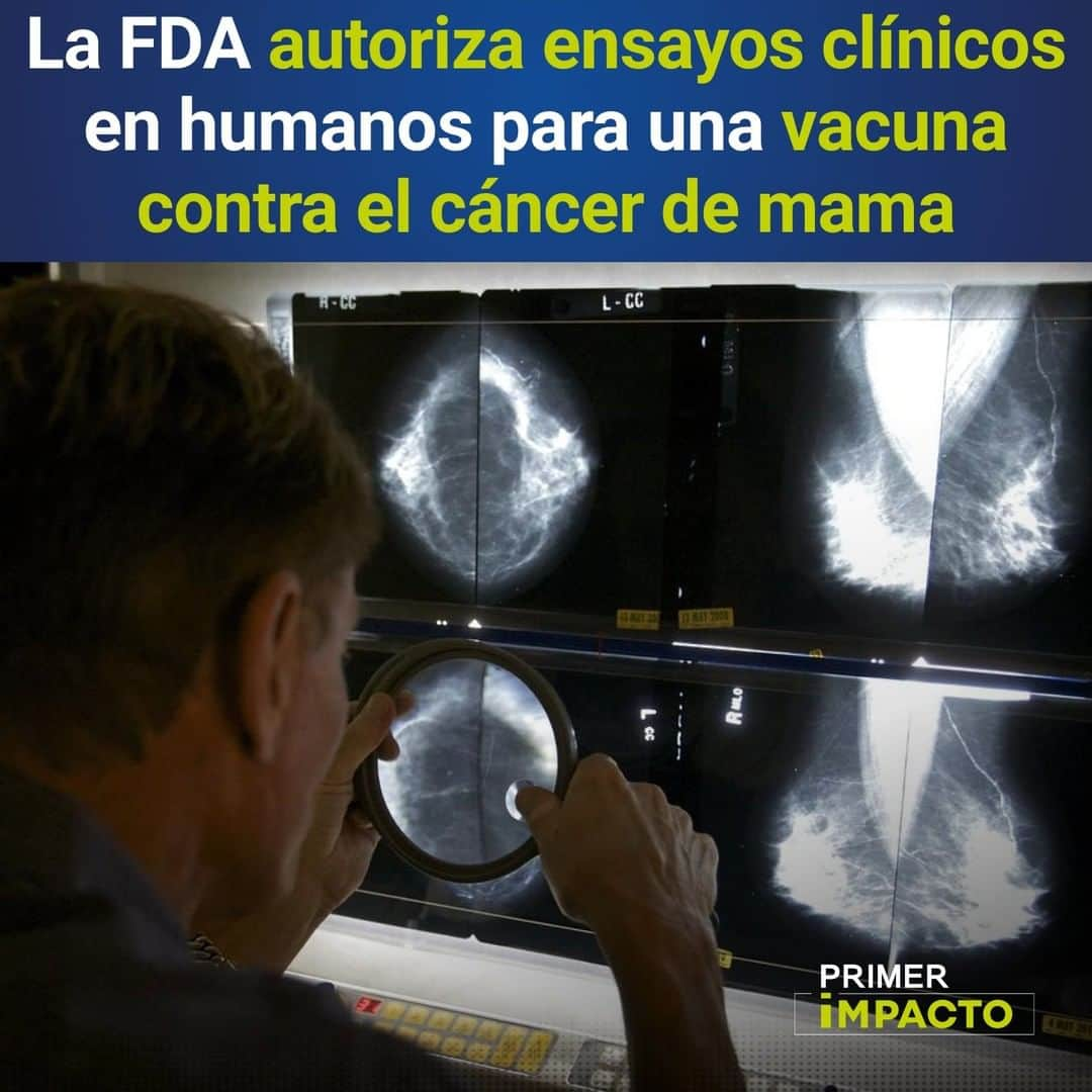 Primer Impactoさんのインスタグラム写真 - (Primer ImpactoInstagram)「La Administración de Alimentos y Medicamentos de Estados Unidos (#FDA) permitió que la Clínica Cleveland comience en la primavera de 2021 los ensayos de su vacuna.  Según los #CDC, el cáncer de mama afecta cada año en a unas 300,000 mujeres y mata a 42,000 de ellas.   Más información en el link de nuestra biografía.  #PrimerImpacto.」12月24日 2時48分 - primerimpacto