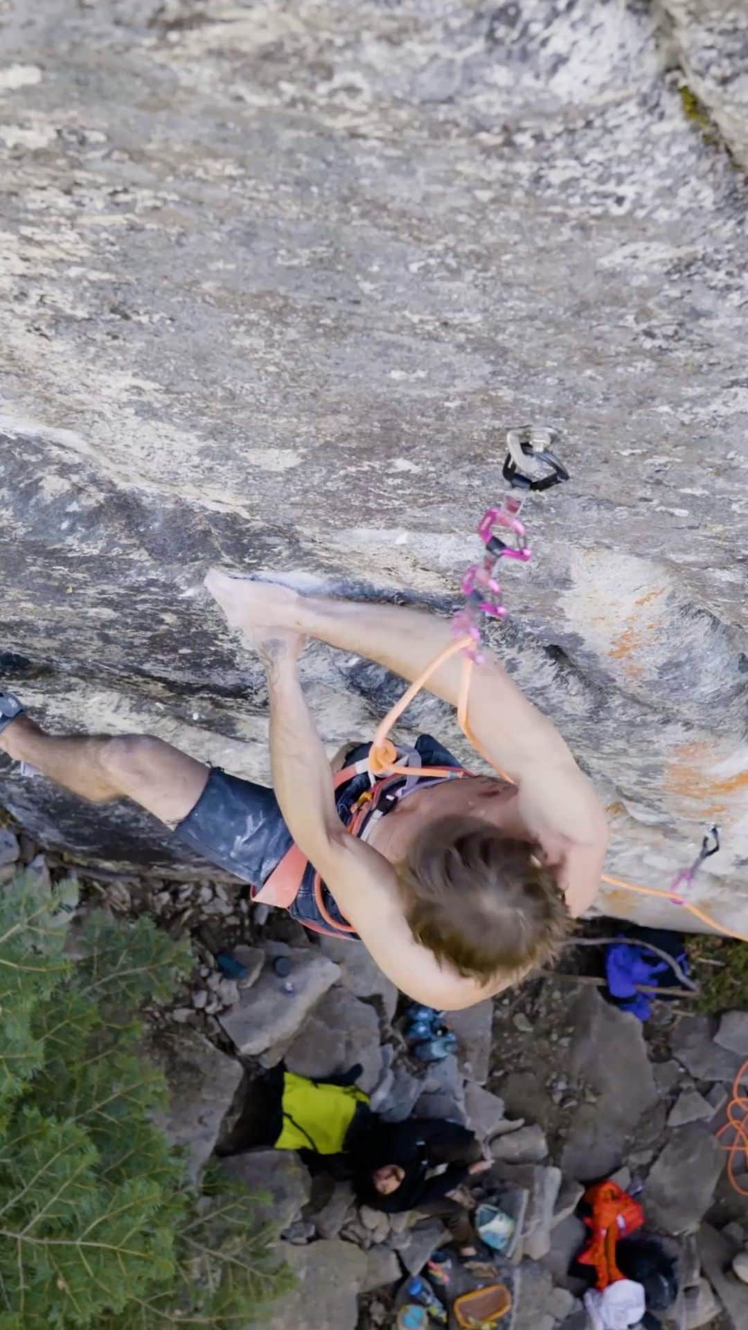 ダニエル・ウッズのインスタグラム：「Uncut of @jwebxl and I going back to back on @carlodenali new hard route, “Empath” is LIVE on @mellowclimbing (link in profile). Best in the world shit right here.  P.s. @petzl_official dropped me shortly after sending this route 😂...open to gear sponsorships atm... hit me up.」
