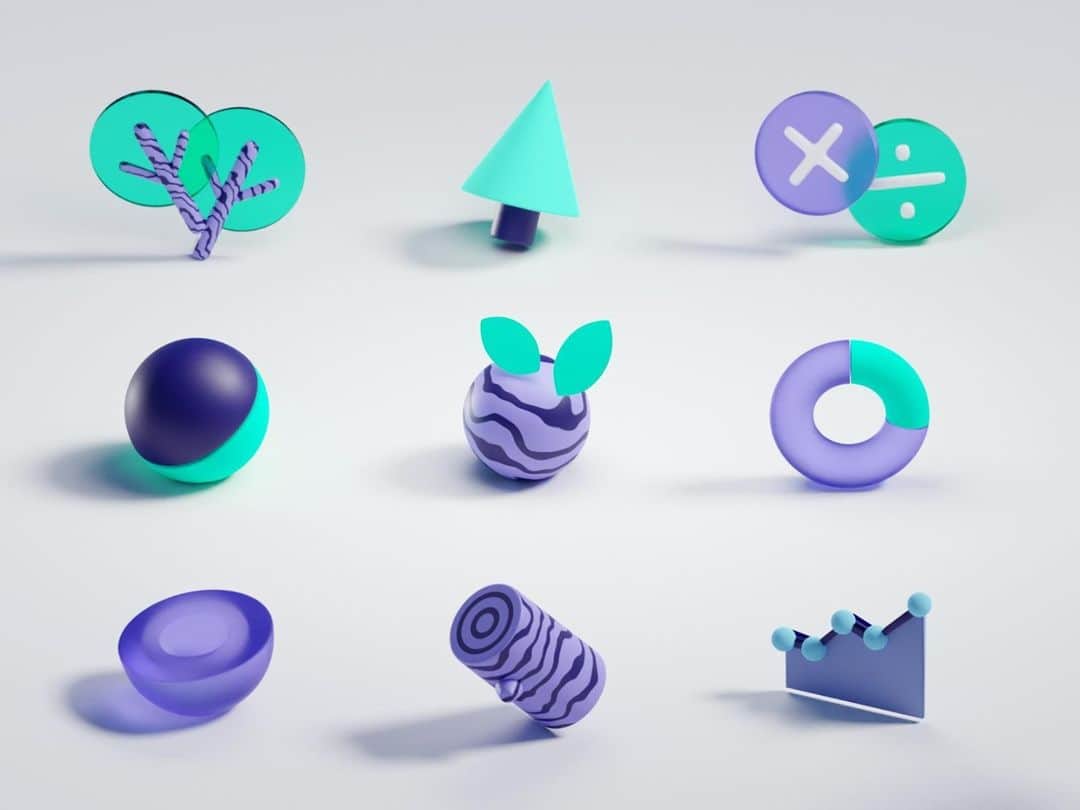 Dribbbleさんのインスタグラム写真 - (DribbbleInstagram)「3D icons by Mohamed Chahin ⠀ ⠀ #dribbble #design #icons #3D #blender #3dicons」12月24日 3時02分 - dribbble