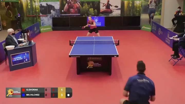 ガリア・ドボラクのインスタグラム：「I think it is a good moment to post my best point of 2020. @miguevilchez @rfetm #tenisdemesa #tabletennis #tabletennisplayer」