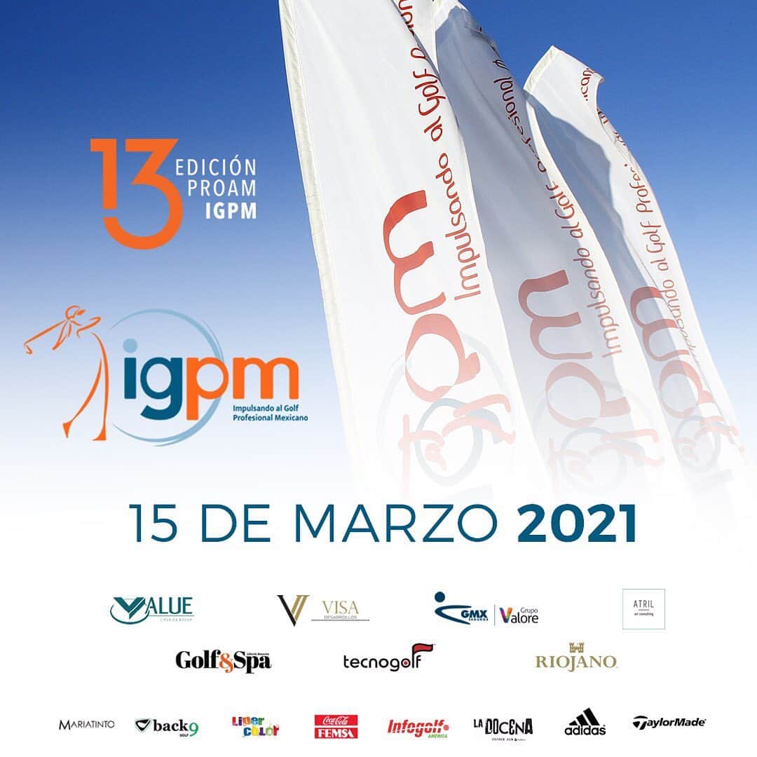 アレハンドラ・ジャネサのインスタグラム：「Regresa el pro am de @igpmgolf este marzo!! Los invitamos a inscribirse 🙂✏️ Serán 22 grupos. Pronto serán epocas para celebrar, estar juntos y apoyar al talento mexicano. Información con lili.alvarez@igpm.org.mx.  6181881661 💙🧡」