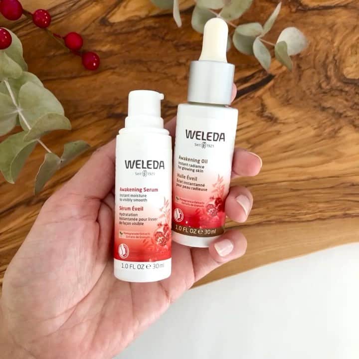 Weledaのインスタグラム：「It's the final Day of the 7 Days of Beauty Event! ❤️ Take 25% off our Skin Awakening Power Duo! We've bundled together two of our most potent formulas, paired to deliver serious plant-rich benefits. Visit our stories to swipe up and save! #WeledaSkin」