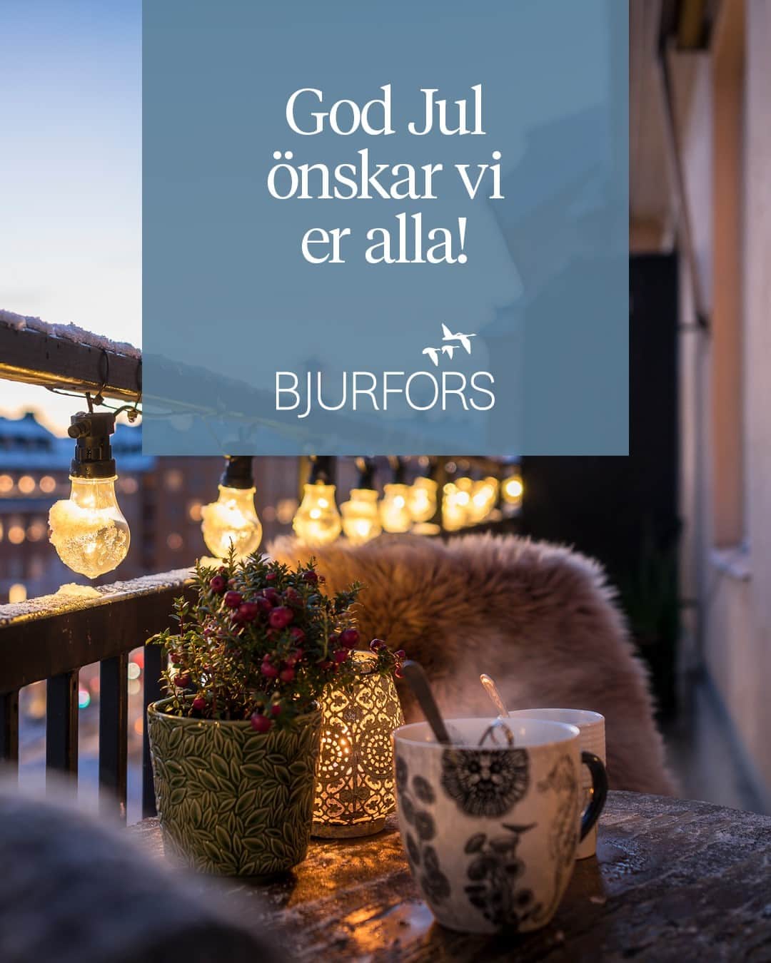 Bjurforsのインスタグラム：「Vi vill önska er alla en riktigt God Jul! ❄️」