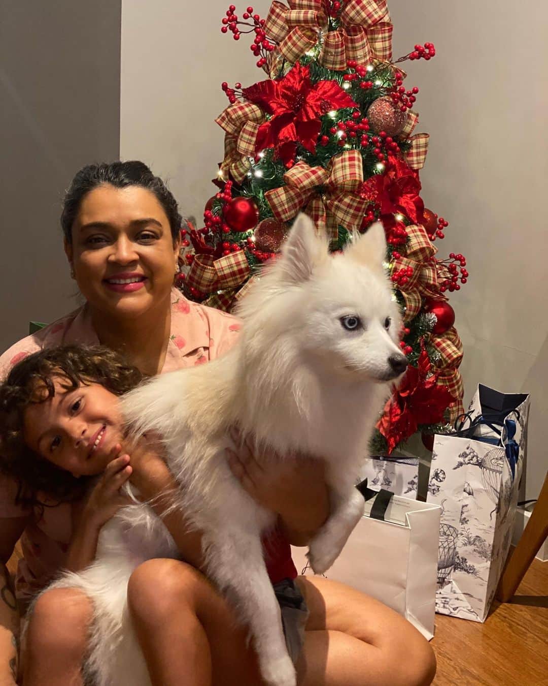 Preta Gilのインスタグラム：「Obrigada tia @leticiamelgacodecor e @vivianfestasoficial @viviansanto por não deixarem a nossa #stephousemozis sem árvore de Natal !!!! Uma tentativa de foto com @soldemariagil e @luapomsky #mozis4ever」