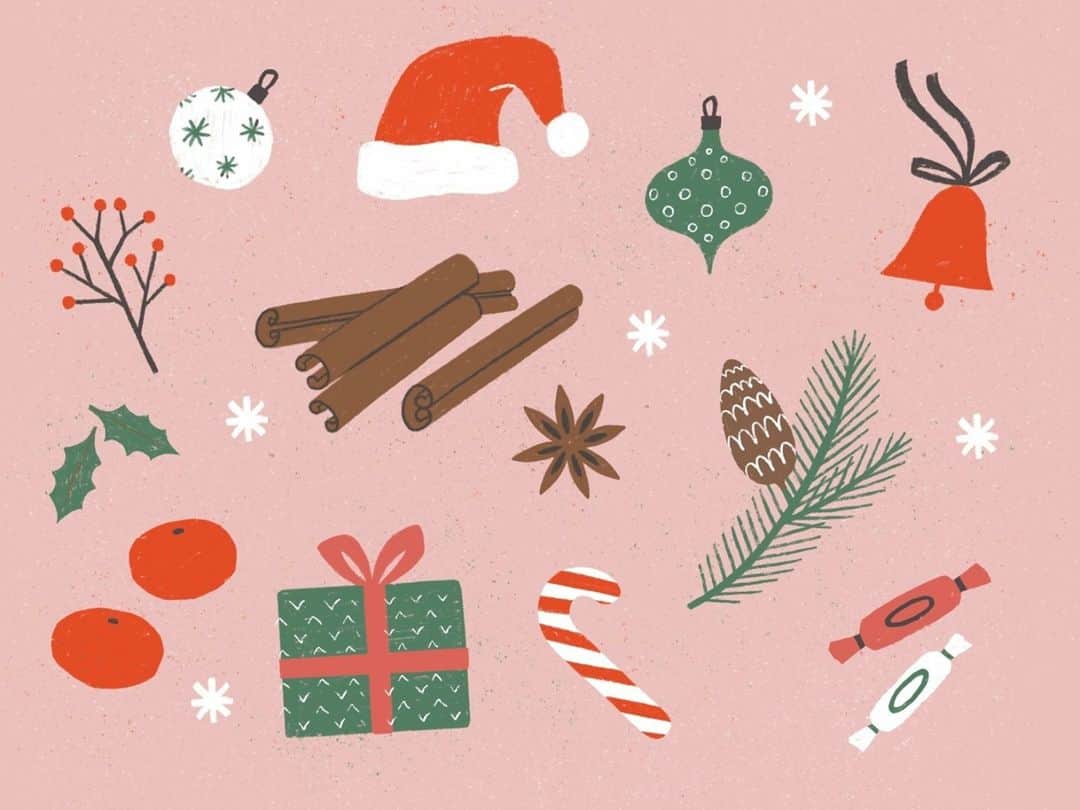 Dribbbleさんのインスタグラム写真 - (DribbbleInstagram)「Winter holidays by Lera Elur⠀ ⠀ #dribbble #design #holidays #winter #illustration #dribbblers」12月24日 16時17分 - dribbble