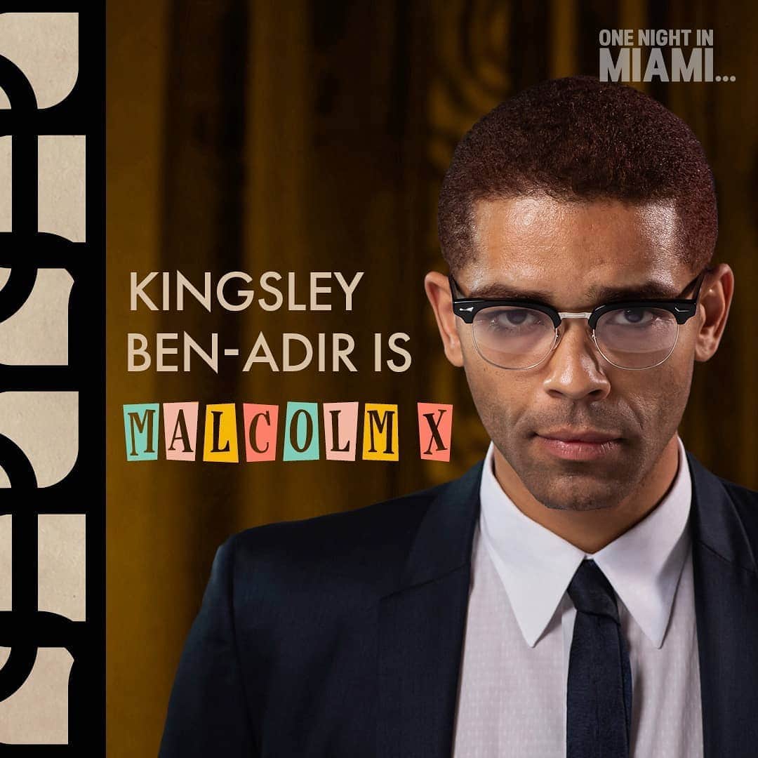 レジーナ・キングのインスタグラム：「He was the last actor I cast to play one of our historical black avengers. I can't wait for you to witness #KingsleyBenAdir 's stunning portrayal of Malcolm X. #OneNightinMiami」