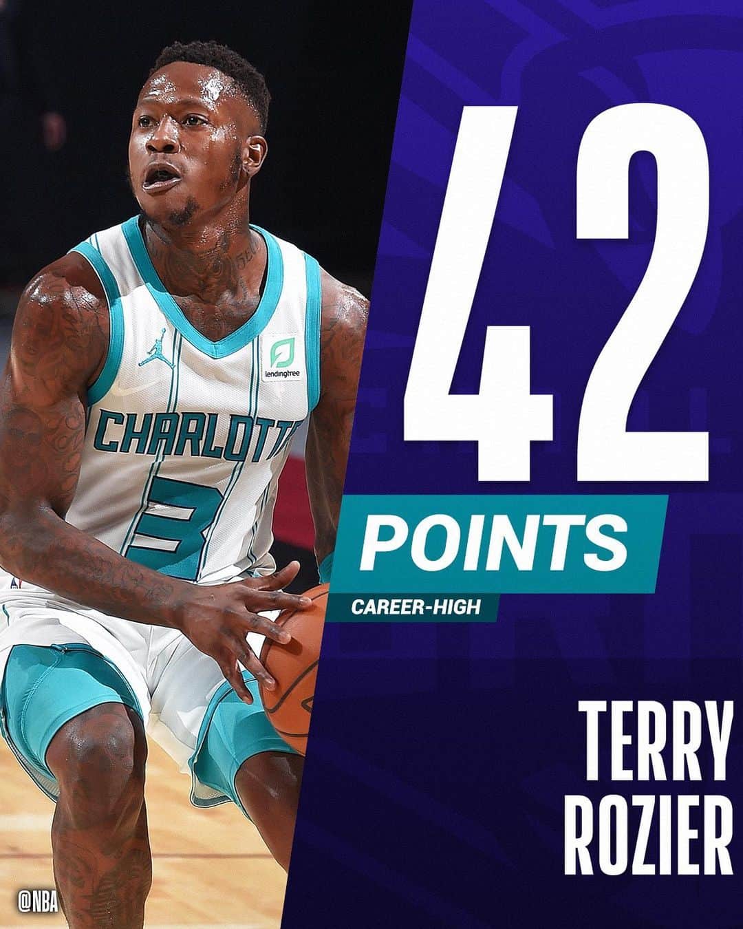 NBAさんのインスタグラム写真 - (NBAInstagram)「@rozier tossed in a a career-high 42 points, including an NBA opening night record 10 3FGM for @hornets. #KiaTipOff20」12月24日 12時45分 - nba